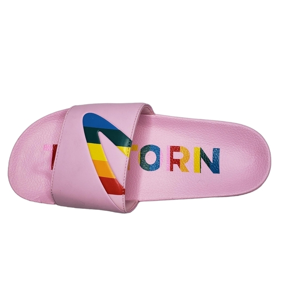 TRETORN | Tragrant Pink Rainbow Open Toe Slides Athleisure Sandals Women's 11 - Picture 6 of 10